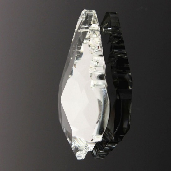 38MM Chandelier Clear Crystal Glass Maple Leaf Pendant Lamp Prisms Part Decor 38MM Chandelier Clear Crystal Glass Maple Leaf Pendant Lamp Prisms Part Decor