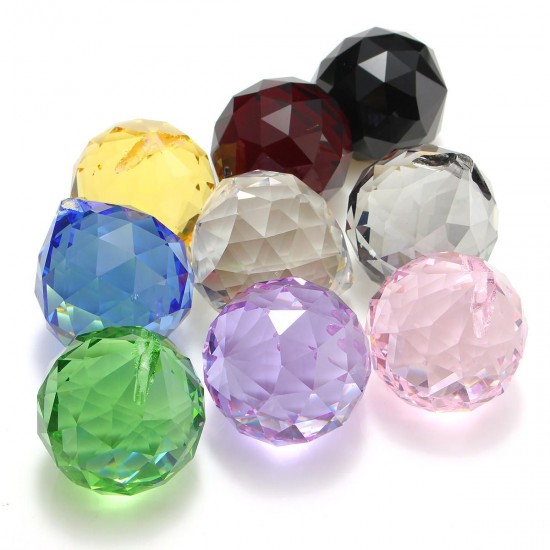 40mm Chandelier Crystal Hanging Faceted Ball Prism Drop for Pendant Light