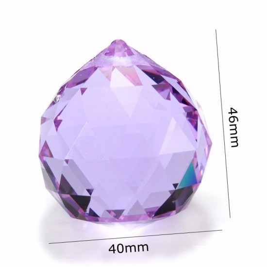 40mm Chandelier Crystal Hanging Faceted Ball Prism Drop for Pendant Light 40mm Chandelier Crystal Hanging Faceted Ball Prism Drop for Pendant Light