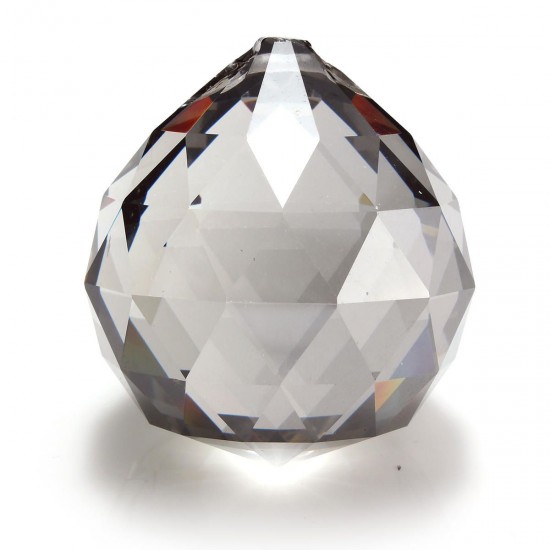 40mm Chandelier Crystal Hanging Faceted Ball Prism Drop for Pendant Light 40mm Chandelier Crystal Hanging Faceted Ball Prism Drop for Pendant Light