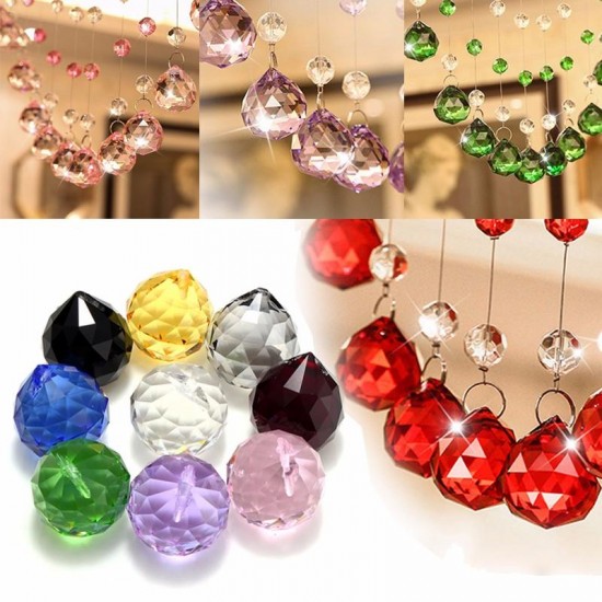 40mm Chandelier Crystal Hanging Faceted Ball Prism Drop for Pendant Light