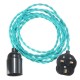 4M E27 Vintage Twisted Fabric Cable UK Plug In Pendant Lamp Light Bulb Holder Socket 4M E27 Vintage Twisted Fabric Cable UK Plug In Pendant Lamp Light Bulb Holder Socket