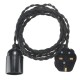 4M E27 Vintage Twisted Fabric Cable UK Plug In Pendant Lamp Light Bulb Holder Socket 4M E27 Vintage Twisted Fabric Cable UK Plug In Pendant Lamp Light Bulb Holder Socket