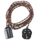 4M E27 Vintage Twisted Fabric Cable UK Plug In Pendant Lamp Light Bulb Holder Socket 4M E27 Vintage Twisted Fabric Cable UK Plug In Pendant Lamp Light Bulb Holder Socket