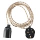 4M E27 Vintage Twisted Fabric Cable UK Plug In Pendant Lamp Light Bulb Holder Socket 4M E27 Vintage Twisted Fabric Cable UK Plug In Pendant Lamp Light Bulb Holder Socket