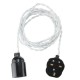 4M E27 Vintage Twisted Fabric Cable UK Plug In Pendant Lamp Light Bulb Holder Socket 4M E27 Vintage Twisted Fabric Cable UK Plug In Pendant Lamp Light Bulb Holder Socket