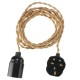 4M E27 Vintage Twisted Fabric Cable UK Plug In Pendant Lamp Light Bulb Holder Socket 4M E27 Vintage Twisted Fabric Cable UK Plug In Pendant Lamp Light Bulb Holder Socket