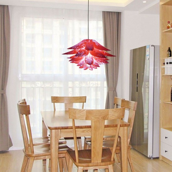 50CM Six-layer Red Purple Plastic Lampshade Suitable for Chandelier Table Lamp