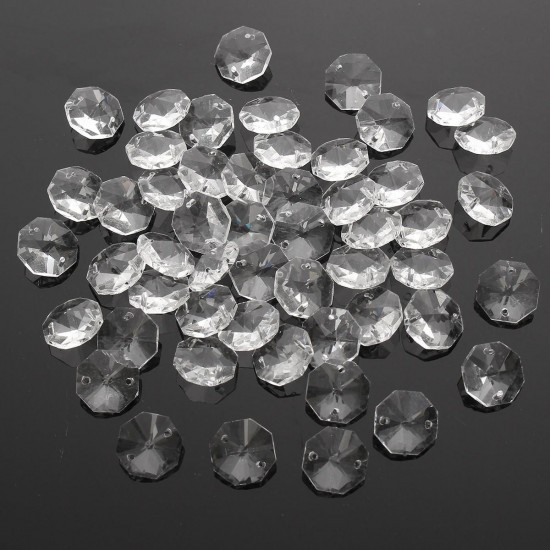 50pcs Clear Glass Crystals Chandelier Pendant Lamp Prisms Parts Hanging Drops 18MM 50pcs Clear Glass Crystals Chandelier Pendant Lamp Prisms Parts Hanging Drops 18MM