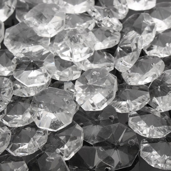 50pcs Clear Glass Crystals Chandelier Pendant Lamp Prisms Parts Hanging Drops 18MM 50pcs Clear Glass Crystals Chandelier Pendant Lamp Prisms Parts Hanging Drops 18MM