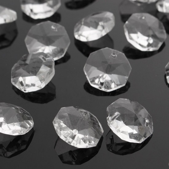 50pcs Clear Glass Crystals Chandelier Pendant Lamp Prisms Parts Hanging Drops 18MM 50pcs Clear Glass Crystals Chandelier Pendant Lamp Prisms Parts Hanging Drops 18MM