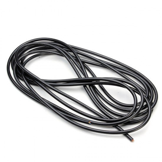 5M Black 3-Wire 6mm Round Electrical Cord Vintage Pendant Lamp Wires