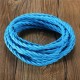 5m Vintage Colored DIY Twist Braided Fabric Flex Cable Wire Cord Electric Light Lamp