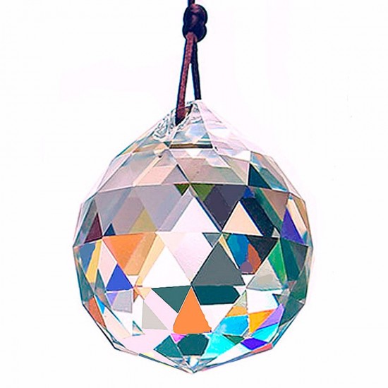 A Set(30/40/50mm) Chandelier Sparkling Colorful Hanging Crystal Prism Ball for Pendant