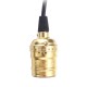 AC110V-220V E27 Golden Vintage Edison Lamp Holder Pendant Bulb Adapter Socket without Switch AC110V-220V E27 Golden Vintage Edison Lamp Holder Pendant Bulb Adapter Socket without Switch
