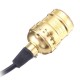AC110V-220V E27 Golden Vintage Edison Lamp Holder Pendant Bulb Adapter Socket without Switch AC110V-220V E27 Golden Vintage Edison Lamp Holder Pendant Bulb Adapter Socket without Switch