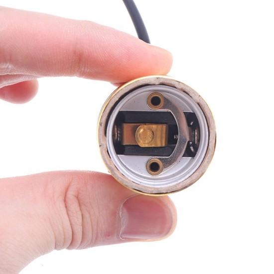 AC110V-220V E27 Golden Vintage Edison Lamp Holder Pendant Bulb Adapter Socket without Switch AC110V-220V E27 Golden Vintage Edison Lamp Holder Pendant Bulb Adapter Socket without Switch