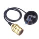 AC110V-220V E27 Golden Vintage Edison Lamp Holder Pendant Bulb Adapter Socket without Switch AC110V-220V E27 Golden Vintage Edison Lamp Holder Pendant Bulb Adapter Socket without Switch