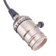 AC110V-220V E27 Vintage Retro Bronze Lamp Holder Pendant Bulb Adapter Socket with Switch