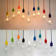 Colorful E27/E26 Silicone Ceiling Lamp Holder Light Socket Customize Rope Cord
