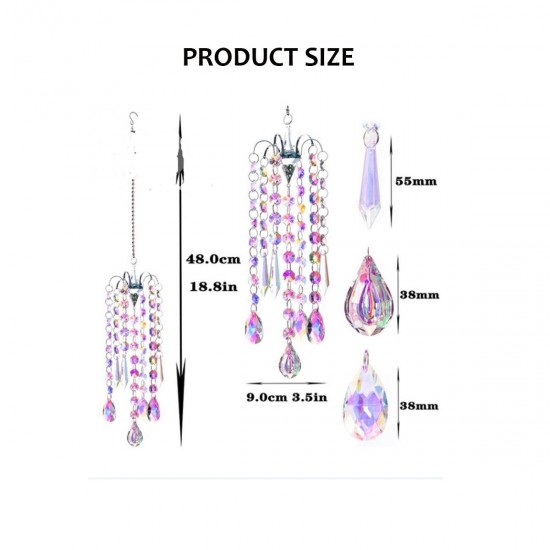 Crystal Lighting Ball Pendant Beads Chandelier Hanging Drop Prisms Suncatcher