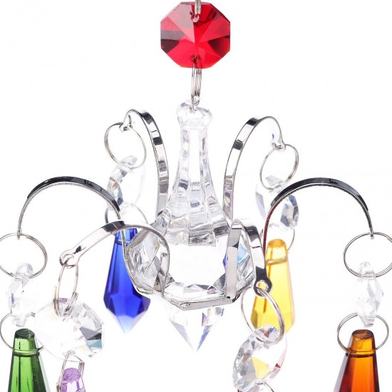 Crystal Lighting Ball Pendant Beads Chandelier Hanging Drop Prisms Suncatcher for Home Decoration