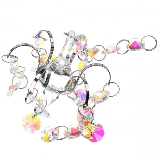 Crystal Lighting Ball Pendant Beads Chandelier Hanging Drop Prisms Suncatcher for Home Decoration