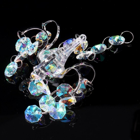 Crystal Lighting Ball Pendant Beads Chandelier Hanging Drop Prisms Suncatcher for Home Decoration