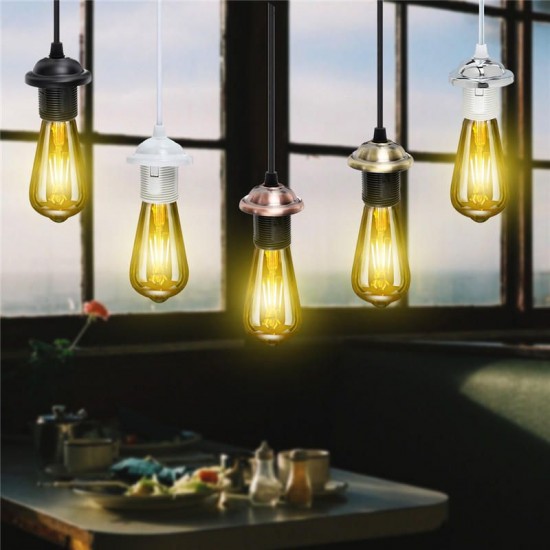 E26/E27 Edison Vintage Retro Pendant Lamp Holder Ceiling Light Base Socket Bulb Adapter AC110-250V