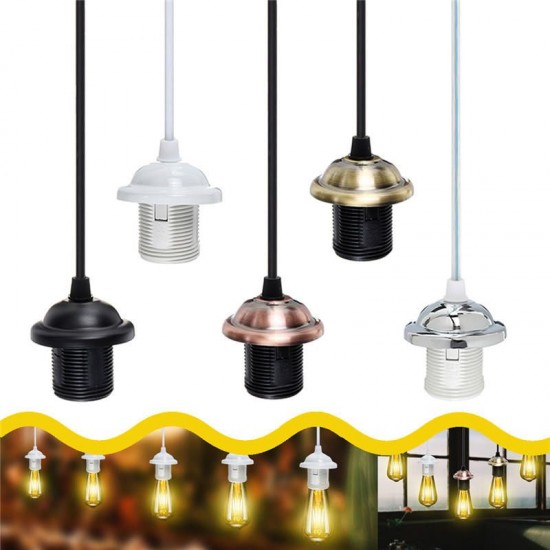 E26/E27 Edison Vintage Retro Pendant Lamp Holder Ceiling Light Base Socket Bulb Adapter AC110-250V E26/E27 Edison Vintage Retro Pendant Lamp Holder Ceiling Light Base Socket Bulb Adapter AC110-250V