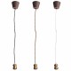 E26/E27 Retro Edison Copper Ceiling Pendent Light Base Bulb Cord Grip Holder Socket AC 110V-220V