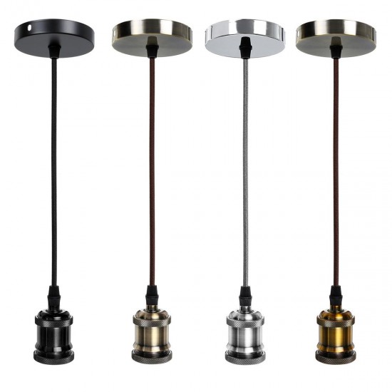 E26/E27 Retro Pendant Light Cafe Living Room Ceiling Lamp Bulb Adapter Holder Socket Base E26/E27 Retro Pendant Light Cafe Living Room Ceiling Lamp Bulb Adapter Holder Socket Base