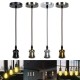 E26/E27 Retro Pendant Light Cafe Living Room Ceiling Lamp Bulb Adapter Holder Socket Base E26/E27 Retro Pendant Light Cafe Living Room Ceiling Lamp Bulb Adapter Holder Socket Base