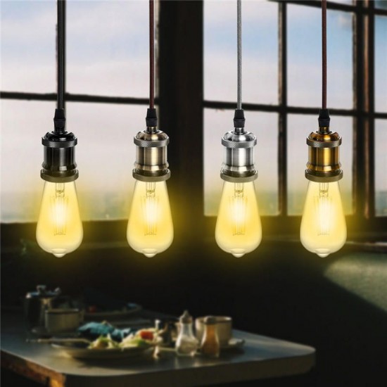 E26/E27 Retro Pendant Light Cafe Living Room Ceiling Lamp Bulb Adapter Holder Socket Base