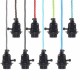 E27 3M Vintage Fabric Flex Cable Plug In Pendant Lamp Light Socket Holder Bulb