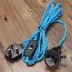 E27 3M Vintage Fabric Flex Cable Plug In Pendant Lamp Light Socket Holder Bulb E27 3M Vintage Fabric Flex Cable Plug In Pendant Lamp Light Socket Holder Bulb