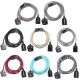 E27 4M Fabric Cable UK Plug In Pendant Lamp Light Set Fitting Vintage Bulb Holder Socket E27 4M Fabric Cable UK Plug In Pendant Lamp Light Set Fitting Vintage Bulb Holder Socket