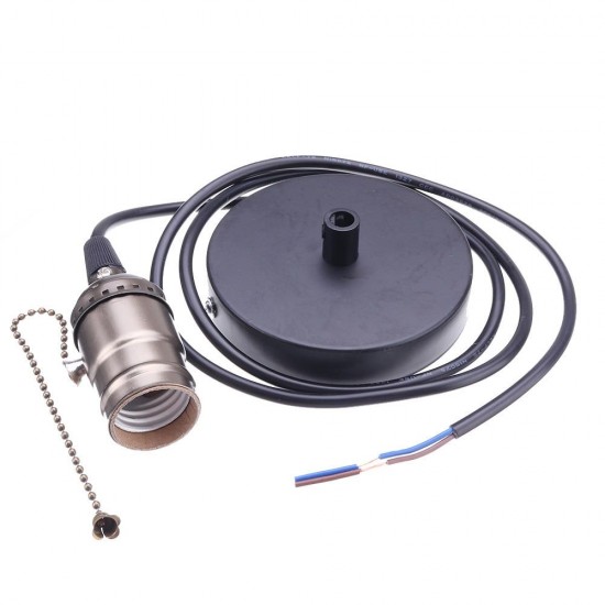 E27 Bronze Vintage Edison Light Socket Lamp Holder Pendant Bulb Adapter with Zipper AC110-220V E27 Bronze Vintage Edison Light Socket Lamp Holder Pendant Bulb Adapter with Zipper AC110-220V