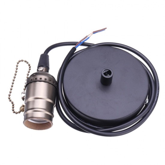 E27 Bronze Vintage Edison Light Socket Lamp Holder Pendant Bulb Adapter with Zipper AC110-220V E27 Bronze Vintage Edison Light Socket Lamp Holder Pendant Bulb Adapter with Zipper AC110-220V