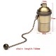 E27 Copper Socket Vintage Retro Edison Pendant Lamp Holder 110-250V