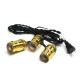 E27 Edison Chandelier Screw Bar House Retro Lamp Head Triple Light Bulb Adapter Sockets