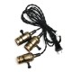 E27 Edison Chandelier Screw Bar House Retro Lamp Head Triple Light Bulb Adapter Sockets E27 Edison Chandelier Screw Bar House Retro Lamp Head Triple Light Bulb Adapter Sockets