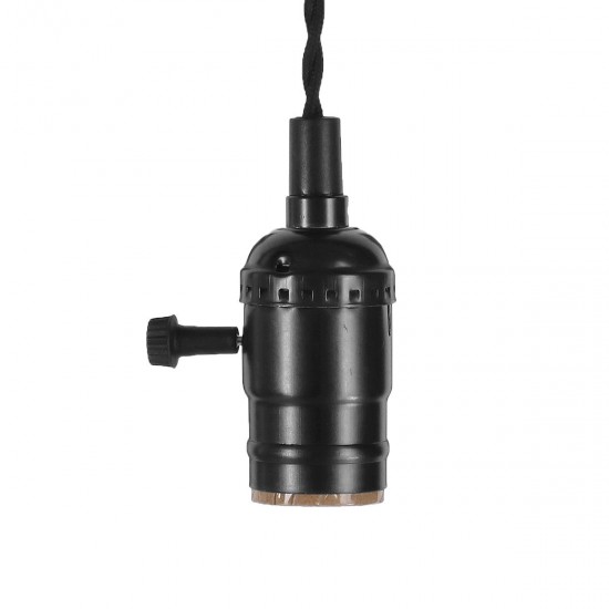 E27 Edison Chandelier Screw Bar House Retro Lamp Head Triple Light Bulb Adapter Sockets