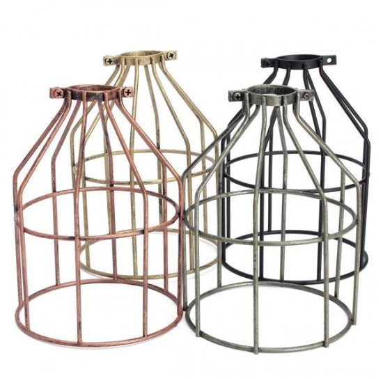 E27 Retro Metal Cage Lampshade Ceiling Pendant Light Lamp Bulb Holder Cafe Bar E27 Retro Metal Cage Lampshade Ceiling Pendant Light Lamp Bulb Holder Cafe Bar