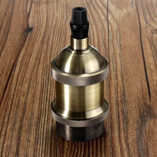 E27 Retro Vintage Antique Edison DIY Copper Lamp Light Bulb Holder Socket E27 Retro Vintage Antique Edison DIY Copper Lamp Light Bulb Holder Socket