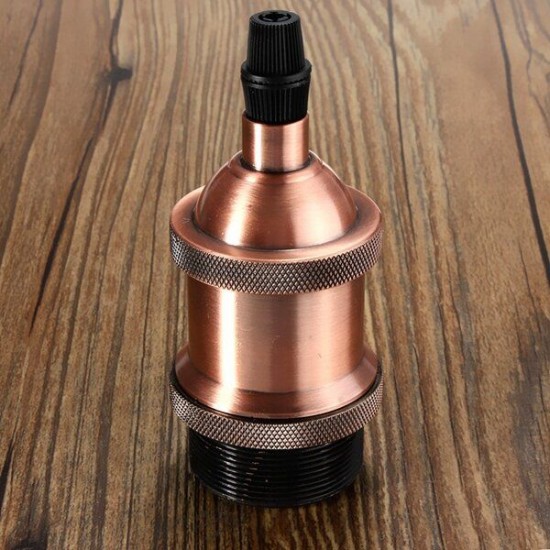 E27 Retro Vintage Antique Edison DIY Copper Lamp Light Bulb Holder Socket E27 Retro Vintage Antique Edison DIY Copper Lamp Light Bulb Holder Socket