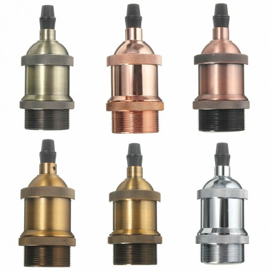 E27 Retro Vintage Antique Edison DIY Copper Lamp Light Bulb Holder Socket E27 Retro Vintage Antique Edison DIY Copper Lamp Light Bulb Holder Socket