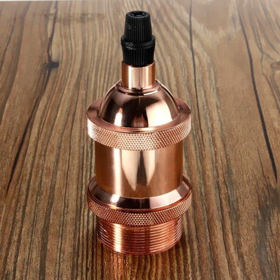 E27 Retro Vintage Antique Edison DIY Copper Lamp Light Bulb Holder Socket E27 Retro Vintage Antique Edison DIY Copper Lamp Light Bulb Holder Socket