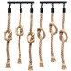 E27 Three Heads Industrial Pendant Lamp Holder Retro Vintage Edison Hemp Rope Ceiling Light AC110-220V E27 Three Heads Industrial Pendant Lamp Holder Retro Vintage Edison Hemp Rope Ceiling Light AC110-220V