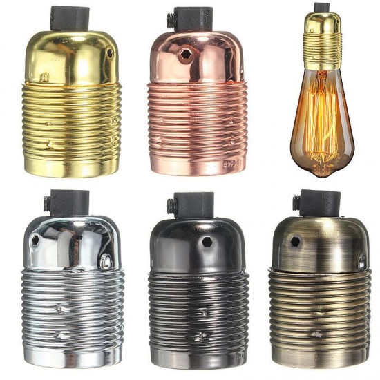 E27 Vintage Industrial Lamp Light Bulb Holder Socket Antique Retro Edison Fitting E27 Vintage Industrial Lamp Light Bulb Holder Socket Antique Retro Edison Fitting